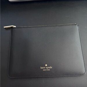 Kate Spade Black Textured Leather Accessory